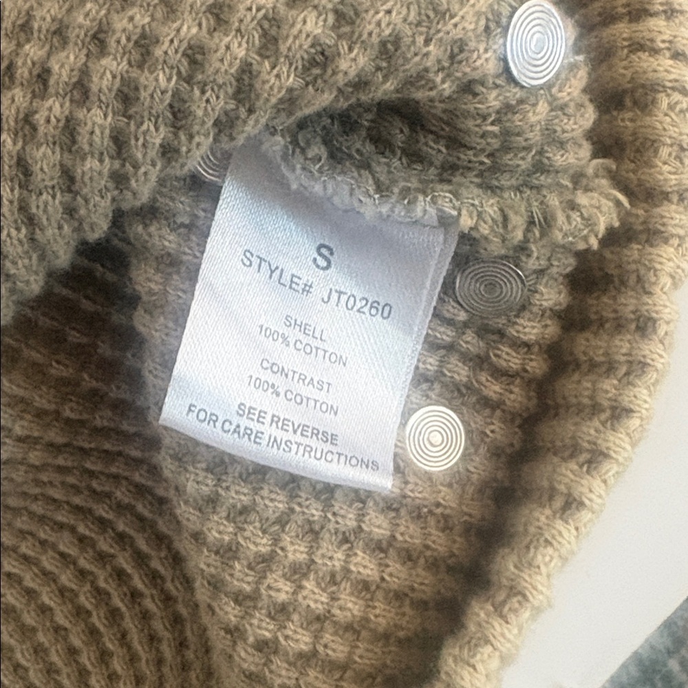 Oil & Hali tan thermal waffle weave long sleeve shirt stars and grommets hi lo - Picture 12 of 16